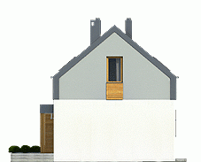 Rzut projektu Eco 3 bez garażu - Elewacja