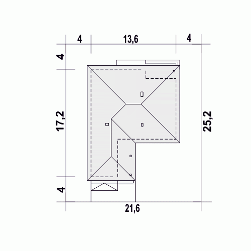 Rzut projektu Tomaszek III Novum z garażem - Usytuowanie na działce