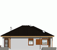 Rzut projektu Jerzyk z garażem - Elewacja