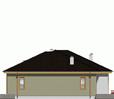 Rzut projektu Jerzyk z garażem - Elewacja