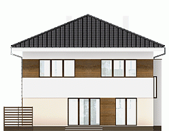 Rzut projektu Tamara - Elewacja