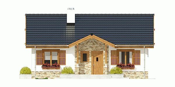 Rzut projektu Ares - Elewacja