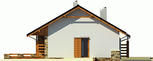 Rzut projektu Gąska - Elewacja