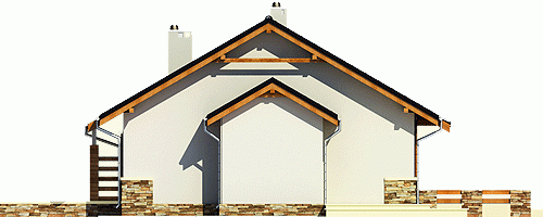 Rzut projektu Gąska - Elewacja