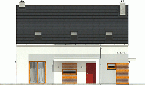 Rzut projektu Eco 5 - Elewacja