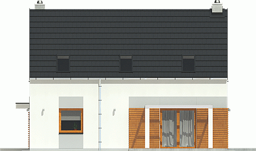 Rzut projektu Eco 5 - Elewacja