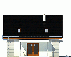 Rzut projektu Nowinka z garażem - Elewacja