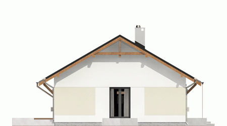 Rzut projektu Ares trend bez garazu - Elewacja