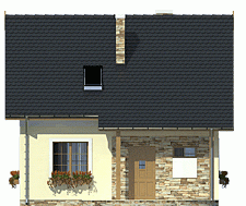 Rzut projektu Emilka - Elewacja