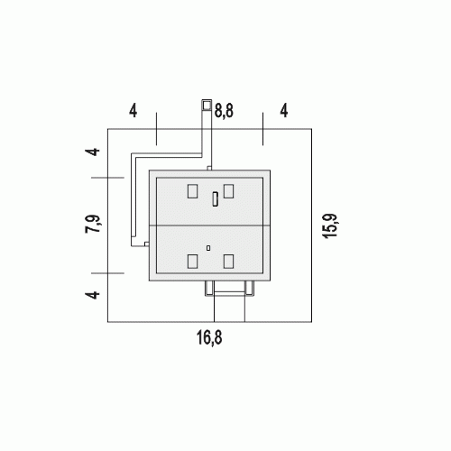 Rzut projektu Pomelo - Usytuowanie na działce