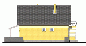 Rzut projektu Iza - Elewacja