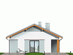 Rzut projektu Luna bez garażu - Elewacja