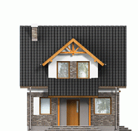 Rzut projektu Koliber - Elewacja