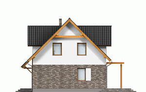 Rzut projektu Koliber - Elewacja