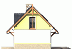 Rzut projektu Kajtek z garażem - Elewacja