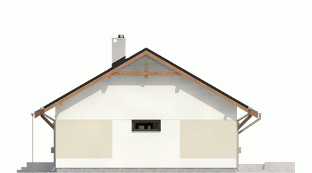 Rzut projektu Ares trend bez garazu - Elewacja