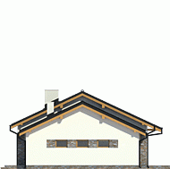 Rzut projektu Lucynka z garażem - Elewacja