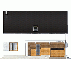 Rzut projektu Emma trend z garażem - Elewacja