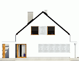 Rzut projektu Emma trend z garażem - Elewacja