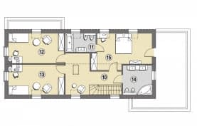 Rzut projektu Alcudia B - Poddasze
