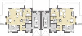 Rzut projektu Batumi B - Parter