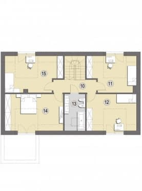 Rzut projektu Casablanca - Poddasze