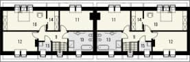 Rzut projektu Studio 72 2L - Piętro