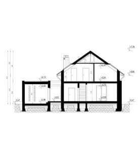 Rzut projektu HOMEKONCEPT 03 - przekrój