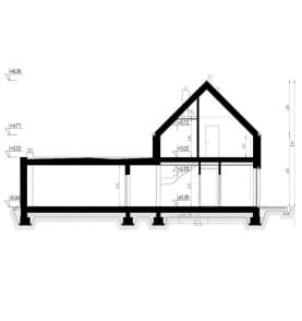 Rzut projektu HOMEKONCEPT 101 G2 - Przekrój