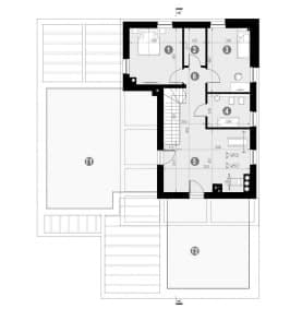 Rzut projektu HOMEKONCEPT 41 - Rzut piętra