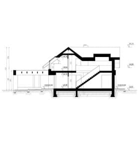 Rzut projektu HOMEKONCEPT 49 - przekrój