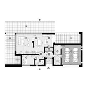 Rzut projektu HOMEKONCEPT 50 - Rzut parteru