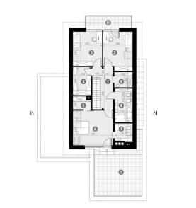 Rzut projektu HOMEKONCEPT 51 - Rzut poddasza