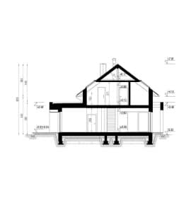 Rzut projektu HOMEKONCEPT 51 - przekrój