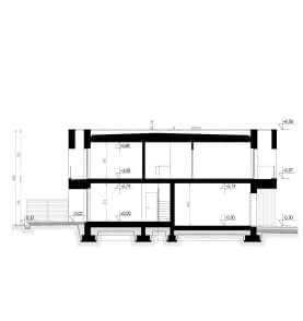 Rzut projektu HOMEKONCEPT 75 B - przekrój
