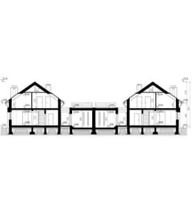Rzut projektu HOMEKONCEPT 02 B - przekrój