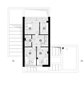 Rzut projektu HOMEKONCEPT 66 G1 - Rzut poddasza