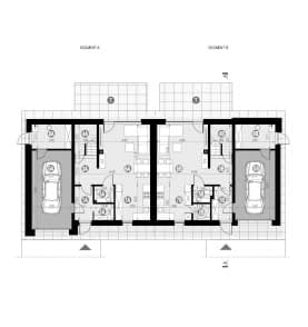 Rzut projektu HOMEKONCEPT 93 B - Rzut parteru