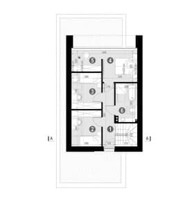 Rzut projektu HOMEKONCEPT 95 - Rzut poddasza