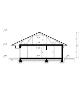 Rzut projektu HOMEKONCEPT 97 Ytong - Przekrój