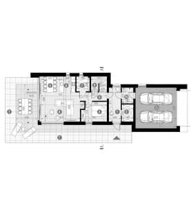 Rzut projektu HOMEKONCEPT 95 G2 - Rzut parteru