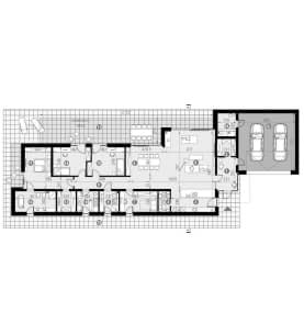 Rzut projektu HOMEKONCEPT 90 Ytong - Rzut parteru