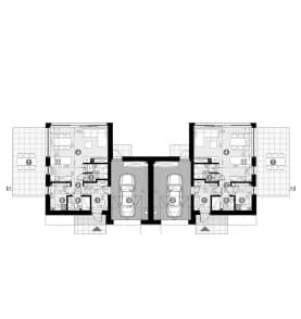 Rzut projektu HOMEKONCEPT 101 G1 B - Rzut parteru