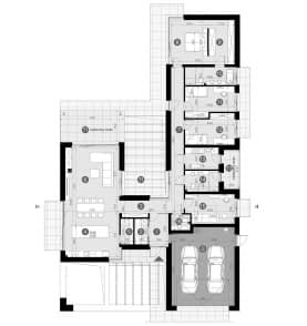 Rzut projektu HOMEKONCEPT 110 - Rzut parteru