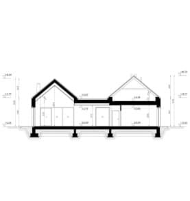 Rzut projektu HOMEKONCEPT 121 - przekrój