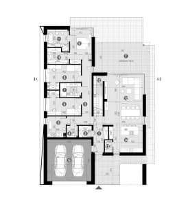 Rzut projektu HOMEKONCEPT 123 - Rzut parteru