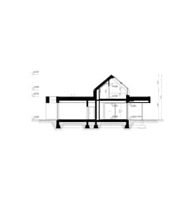Rzut projektu HOMEKONCEPT 112 G2 wariant 02 - przekrój