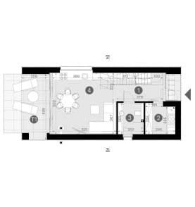 Rzut projektu HOMEKONCEPT 129 - Rzut parteru