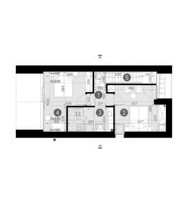Rzut projektu HOMEKONCEPT 129 - Rzut poddasza