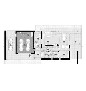 Rzut projektu HOMEKONCEPT 113 - Rzut parteru